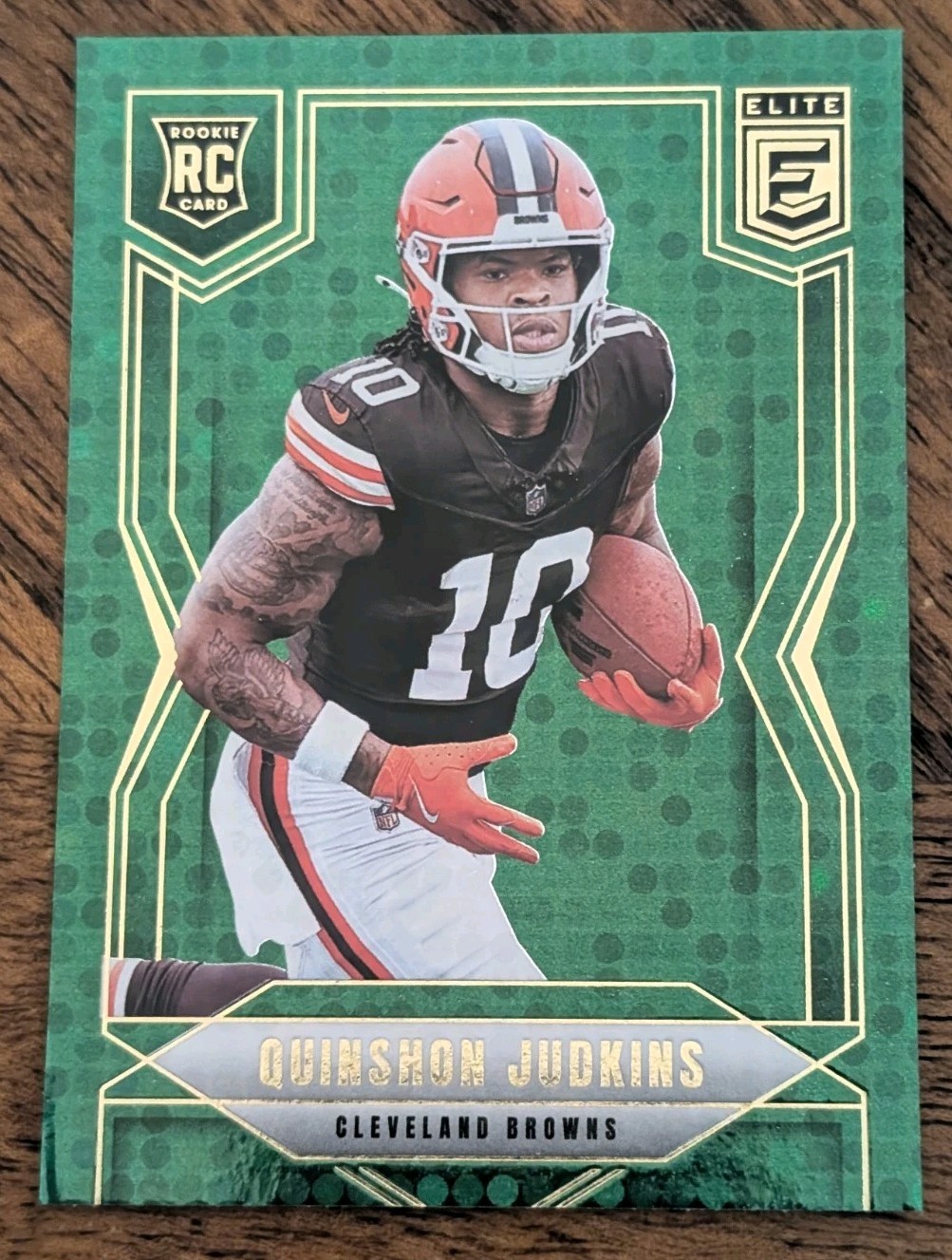 2025 Panini Donruss Elite - Rookies Quinshon Judkins #121 Green Disco (RC) Mint