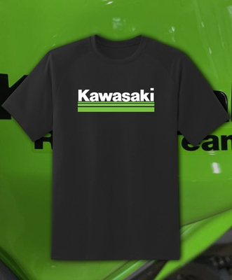 #ad KAWASAKI Main Logo T SHIRT GREEN Racing Ninja Motorcycle Motor Bike Fast Ship $8.99