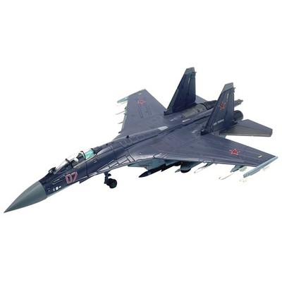 1/100 Maßstab Diecast Alloy Russische Su-35 Super Flanker Fighter Militärmodell