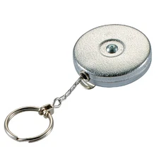 Lucky Line Key Bak Clip-On 24 In. Chrome Retractable Key Chain 43501 Lucky Line