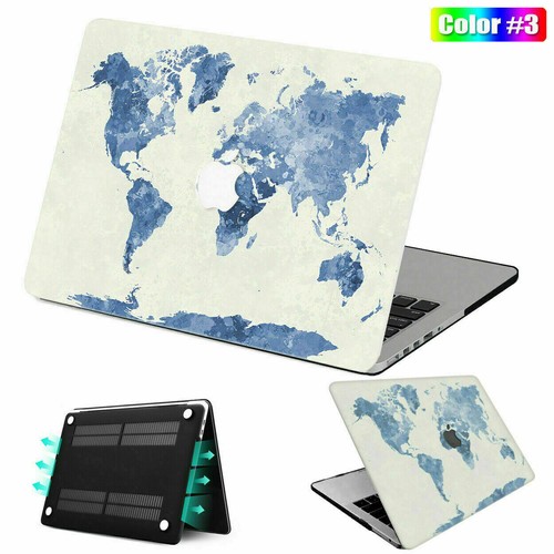 2022 New Rubberized World Map Flag Hard Case KB Cover For Macbook Pro Air M1 M2 - Picture 15 of 28