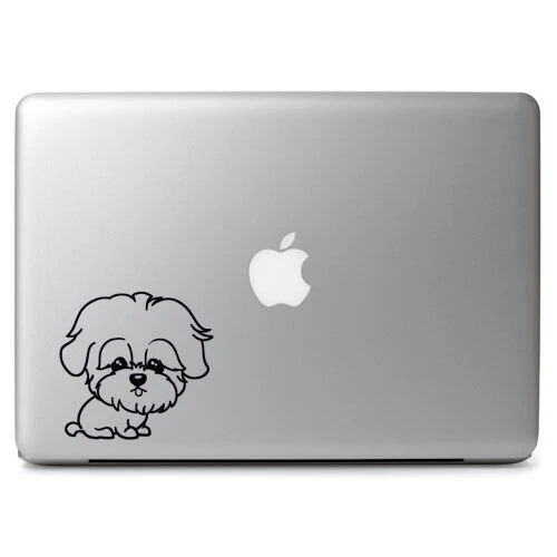 Perros Shih Tzu Dog Decal Sticker for Macbook Laptop Car Window SUV Wall Decor - Image 2 of 4