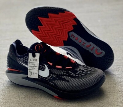 Nike Air Zoom GT Cut 2 Black Bright Crimson Size 5 Men 6.5 Women New DJ6015-001