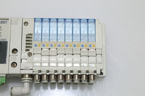SMC Used EX180-SDN2A,SJ3A60KT-5CZ-C4 8EA 16Points Solenoid Valve VLV-I-1871=9A1C - Picture 13 of 17