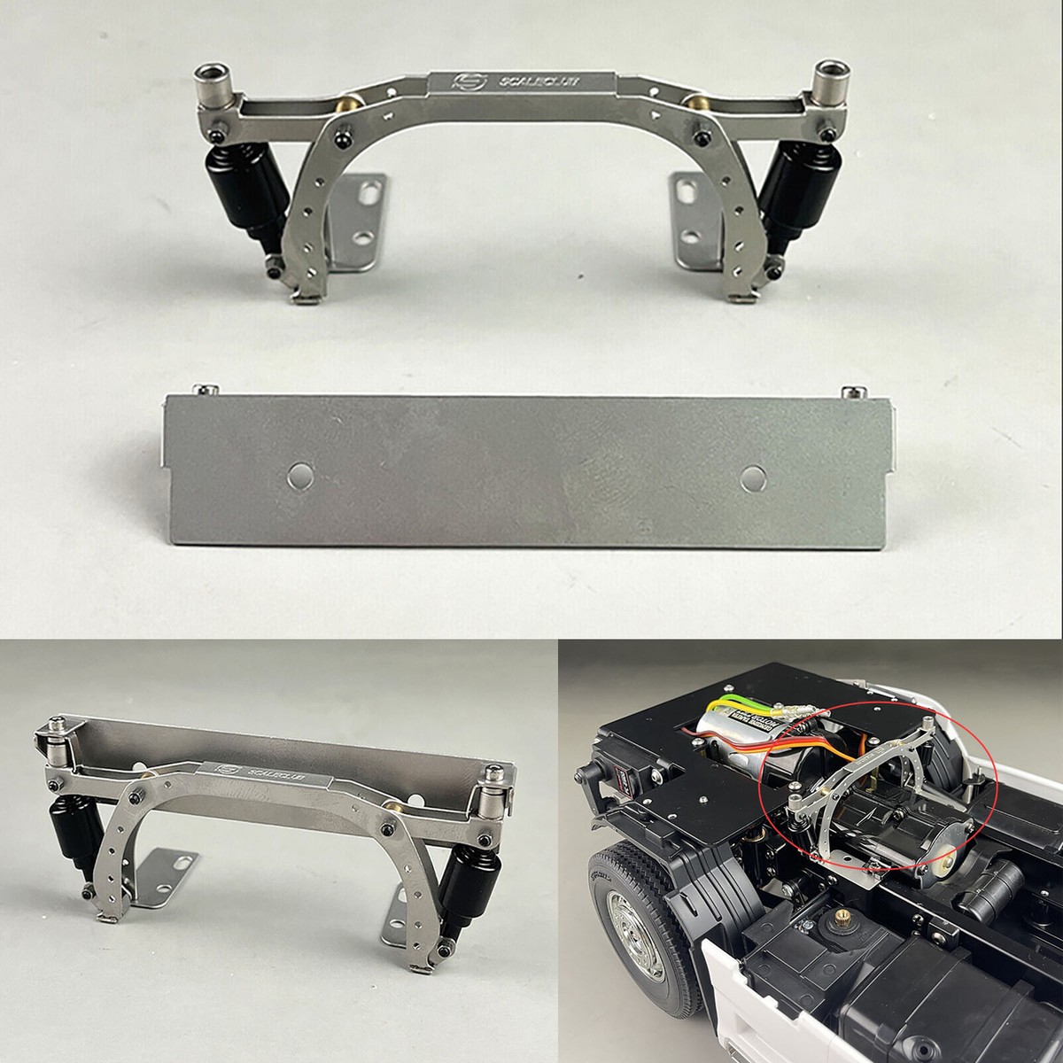 Attache Avant Métallique Pour Camion RC Tamiya Scania 770s 1/14 - Neuf, Upgrade
