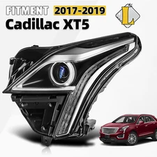 For 2017-19 Cadillac XT5 Halogen Headlight w/ LED DRL Left Driver Side