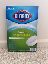 Clorox Ultra Clean Toilet Bowl Cleaner Tablets with Bleach 6 PACK. 3.5 oz. 