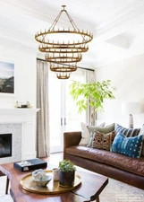 Grand Illumination Wrought Iron Vintage Barn Metal Castile Five-Tier Chandelier