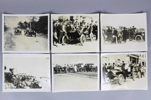 6 Antique/Vtg 50's/60's of Photos Vanderbilt Cup Automobile Race Ford 1900's - Picture 2 of 16