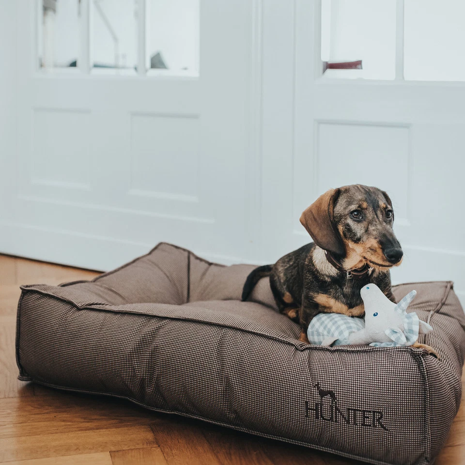 Cama Para Perros Hunter Lancaster Marrón Con Colchón Antideslizante - Imagen 4 de 4