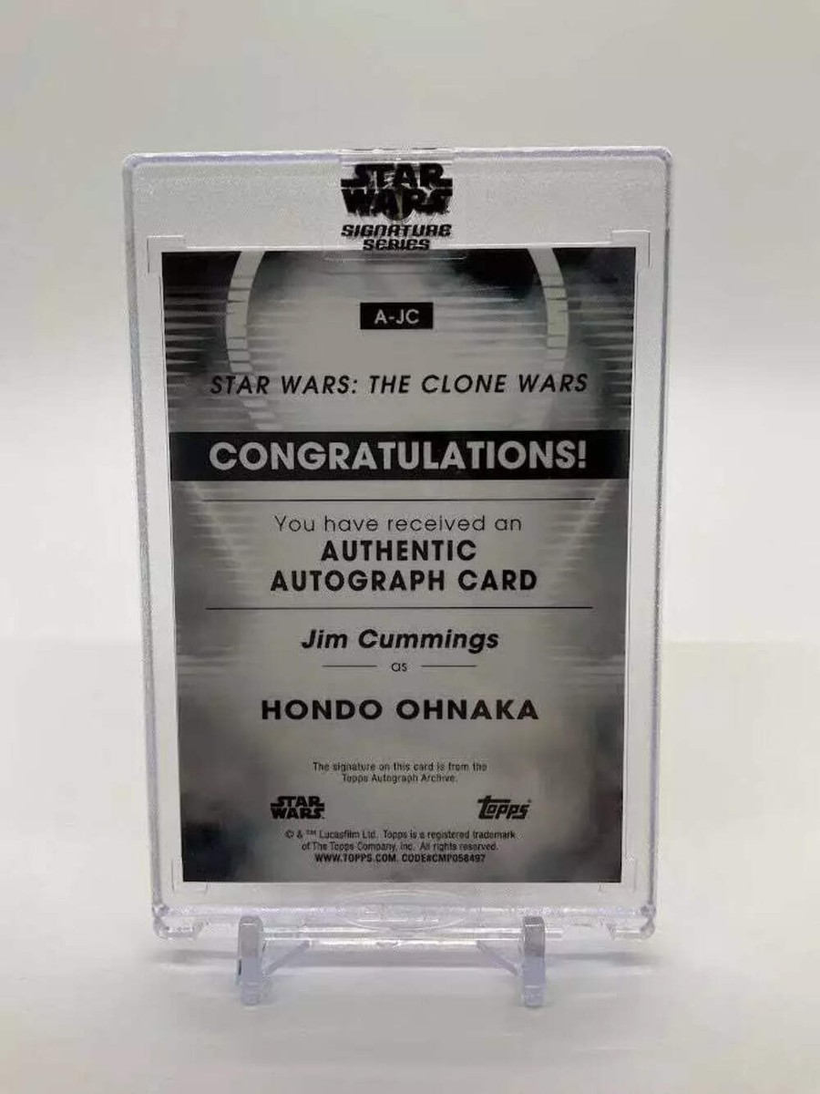 Jim Cummings as Hondo Ohnaka 2023 Topps Stars Wars Signature