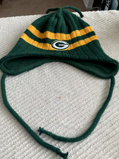 preowned green Bay Packers beanie knit hat