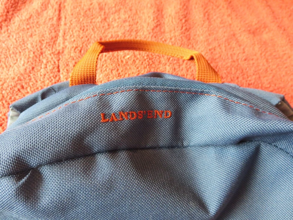 Lands End 儿童背包 恐龙 海军蓝 儿童书包 小背包 — 第 3/4 张图片