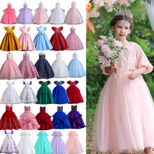 Girls Kids Princess Party Dress Wedding Birthday Formal Prom Ball Gown Pageant
