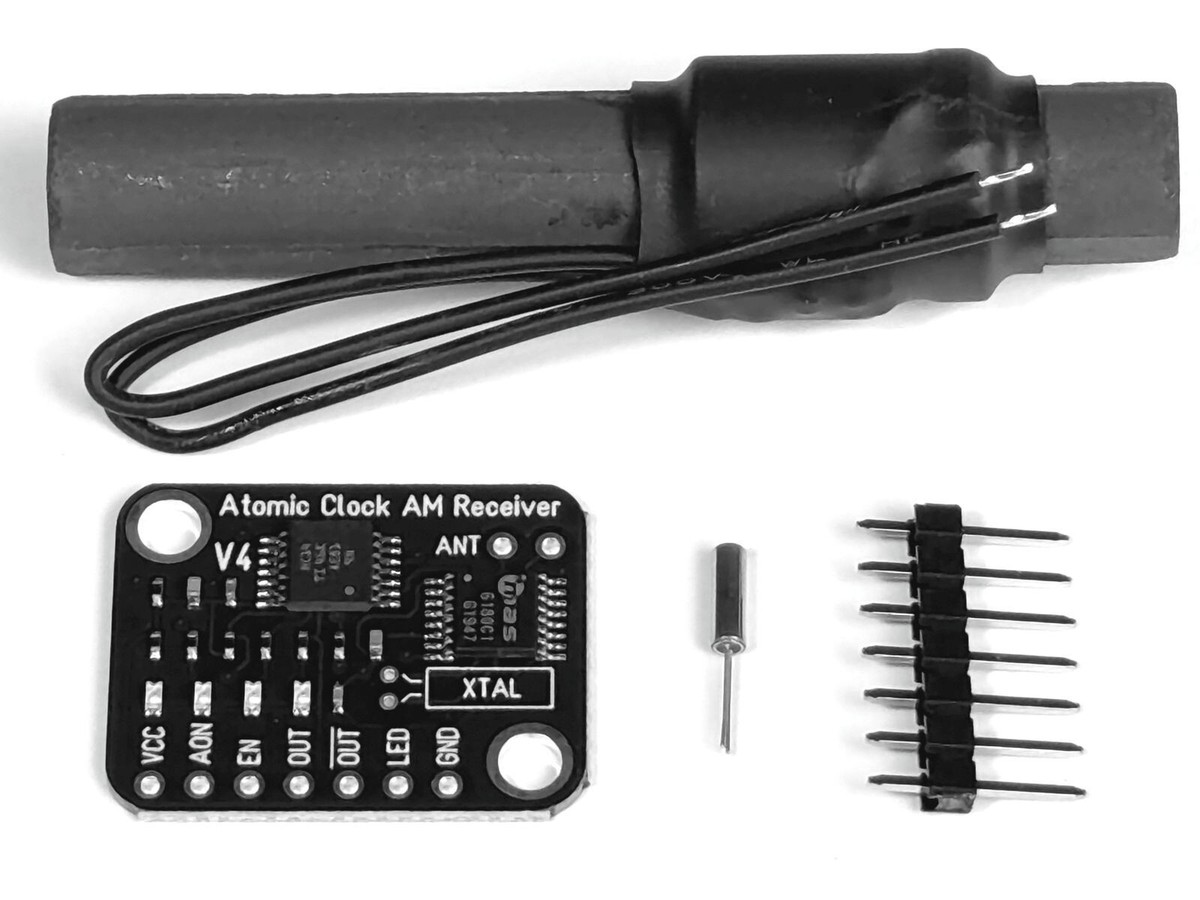 DCF77 Funk-Zeitempfänger-Modul 77,5 KHz – Mit High-Q-Antenne, Niedriger Stromverbrauch, Für Arduino, Raspberry Pi & DIY