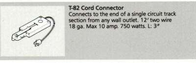 TROY TRACK Light System CUSTOM DIY ACCESSORY Component CORD CONNECTOR T82 NEW