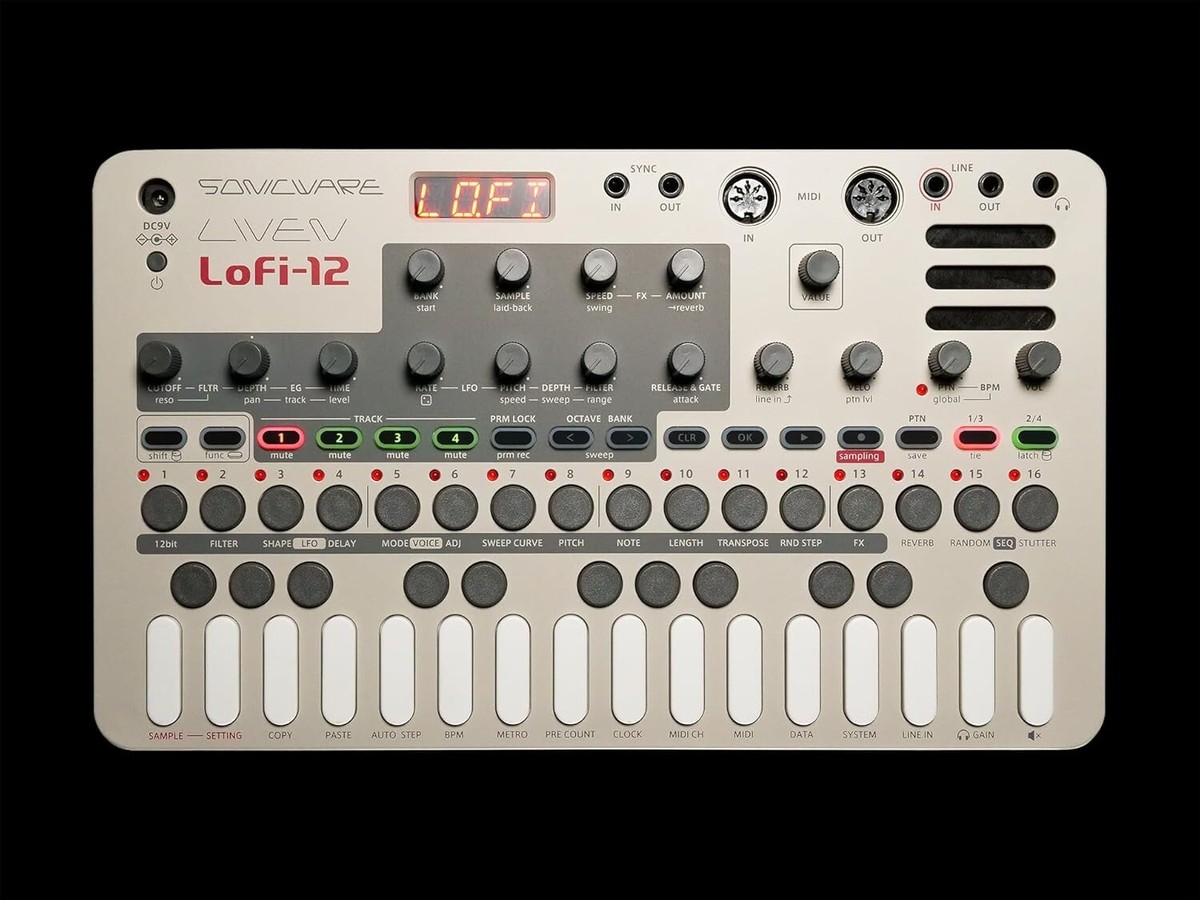 Sonicware LIVEN Lofi-12 Sampler and Groove Box 4-Track Sonicware LIVEN Lofi-12 Sampler and Groove Box 4-Track