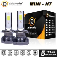 2X 6000K H7 Mini LED Headlight Bulbs 120W 26000LM Conversion Kit High Low Beam