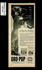 1954 Gro-pup Ribbon T-Bone Dog Food Vintage Print ad 17223