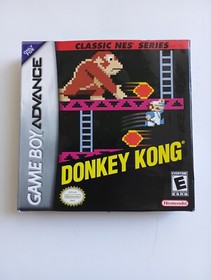 Donkey Kong Classic NES "For Display Only" Nintendo Gameboy Advance GBA Box