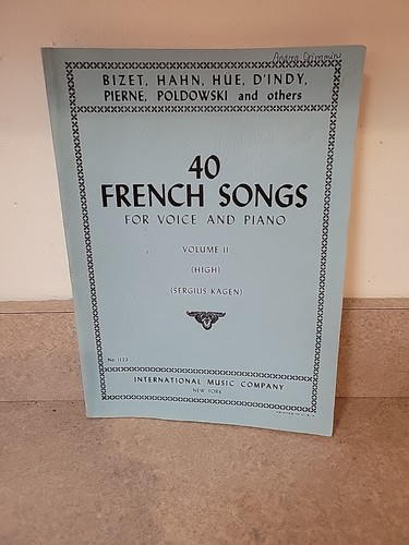 40 French Songs for Voice and Piano (High), Vol. 2 (IMC # 1122)