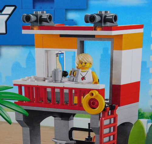 LEGO City 60328 BEACH LIFEGUARD STATION Surfboard Turtle Crab Buggy Minifigures+ - 第 3/24 張圖片