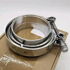 3inch V-Band Clamp & 304 Stainless Steel flange kit Vband for Exhaust Downpipe 