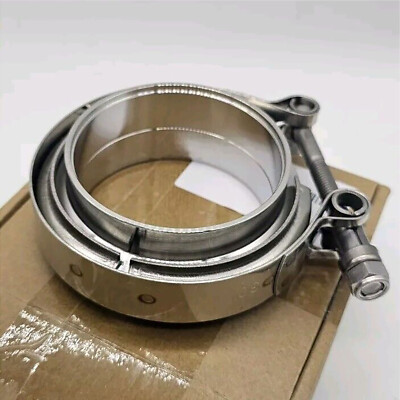 3inch V-Band Clamp & 304 Stainless Steel flange kit Vband for Exhaust Downpipe 