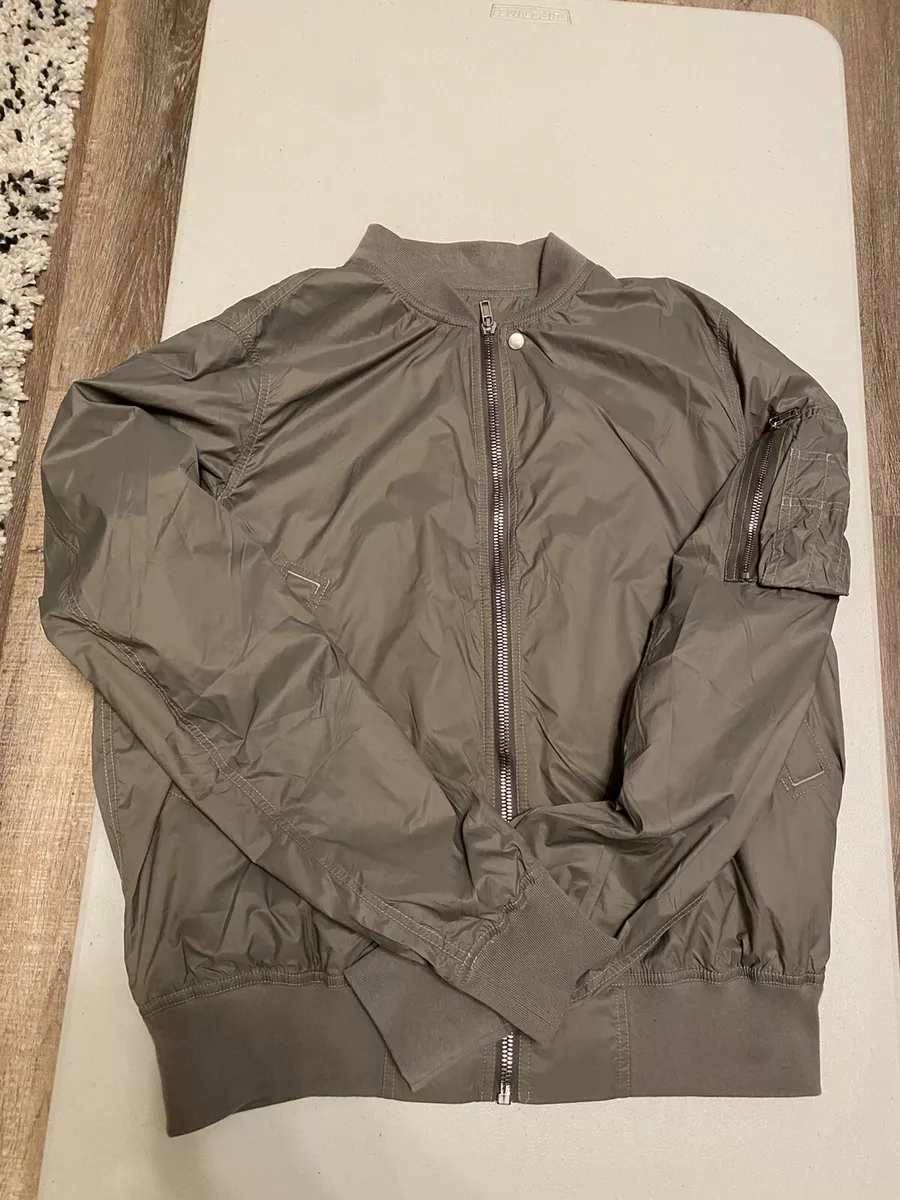 Rick Owens DRKSHDW Nylon Flight Bomber Jacket Dust/Pearl XL