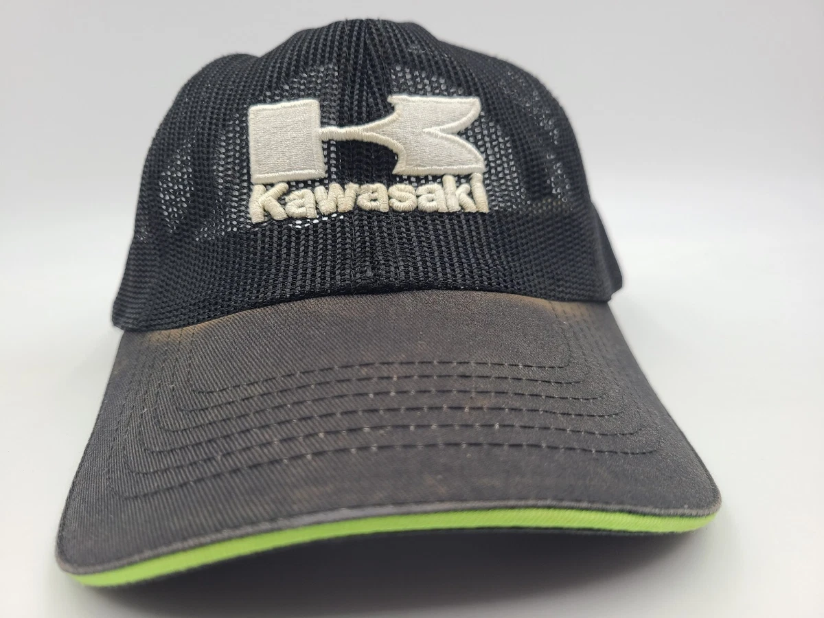 Vintage Trucker Mesh Kawasaki Motorcycles Baseball Mesh Cap Old School