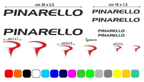 Kit d'autocollants muraux en vinyle pour cadre de vélo de route VTT Pinarello - Photo 1/1