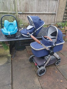 mothercare journey pram blue