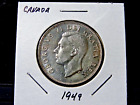 1949 Canada Silver 50 Cents - World Canadian 80% silver coin.