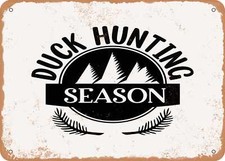METAL SIGN - Duck Hunting Season - Vintage Look Sign