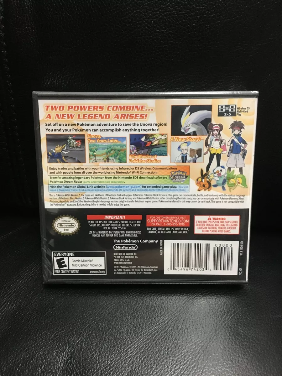 Pokemon Brand New - Factory Sealed in Box - White 2 Version