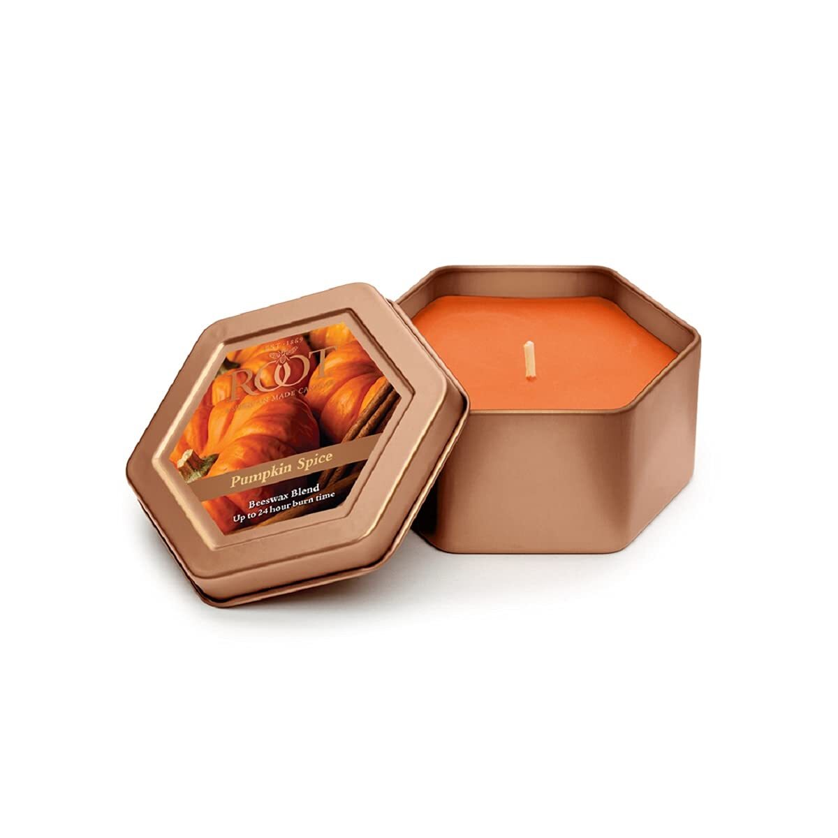 Honeycomb Traveler Scented Beeswax Candle in Pumpkin Spice-image