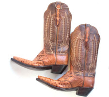 BLACK JACK cowboy boots -  Size 6 Womens Ostr...