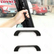 For Defender 2011-2016 Black Aluminum Car Front A Pillar Handle Lever Cover Trim