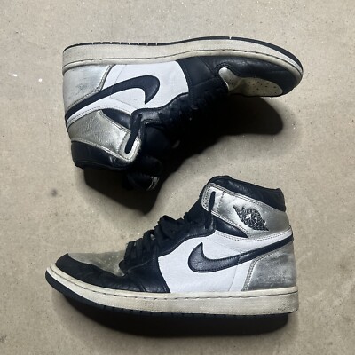 Size 11W 9.5 Men - Jordan 1 High OG Metallic Silver CD0461
