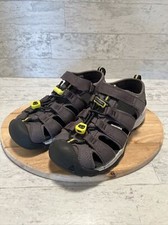 Keen Newport Neo H2 Gray / Yellow Sandals Shoes Youth Size 2 - Mint