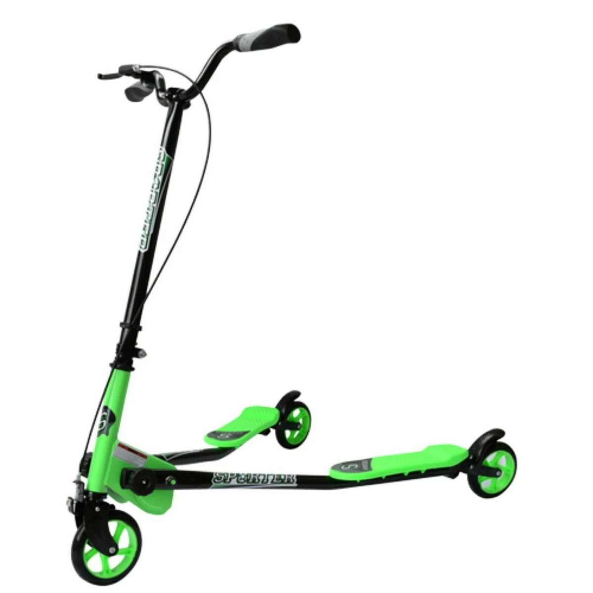 Kids 3 wheel drift scooter self propelled drifter push scooter tri speed