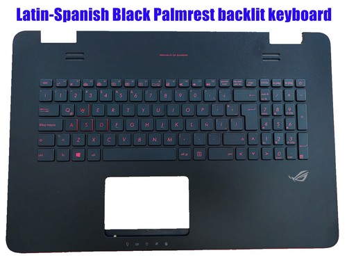 Tastiera Retroilluminata Argento Per ASUS N751, N751J, N751JK, N751JX - Layout USA, Nuova