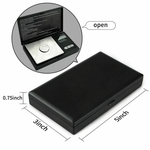 Digital Pocket Scale 1000g x 0.1g Portable Weight Jewelry Gram Coin Herb Gold - Picture 9 of 14