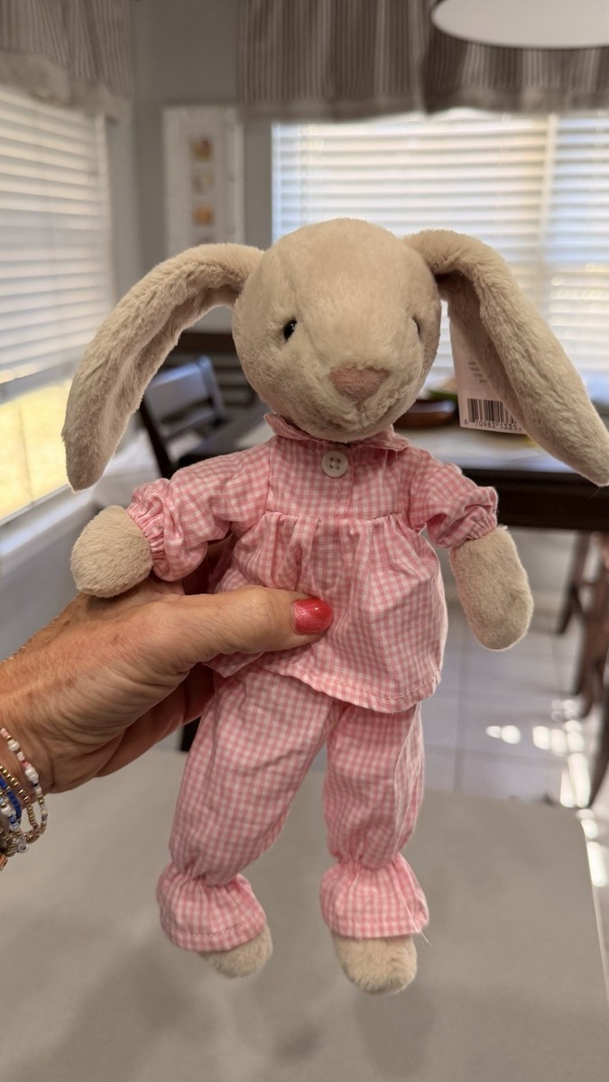 Jellycat Lottie Bunny Bedtime New Plush Pink Pajamas Retired