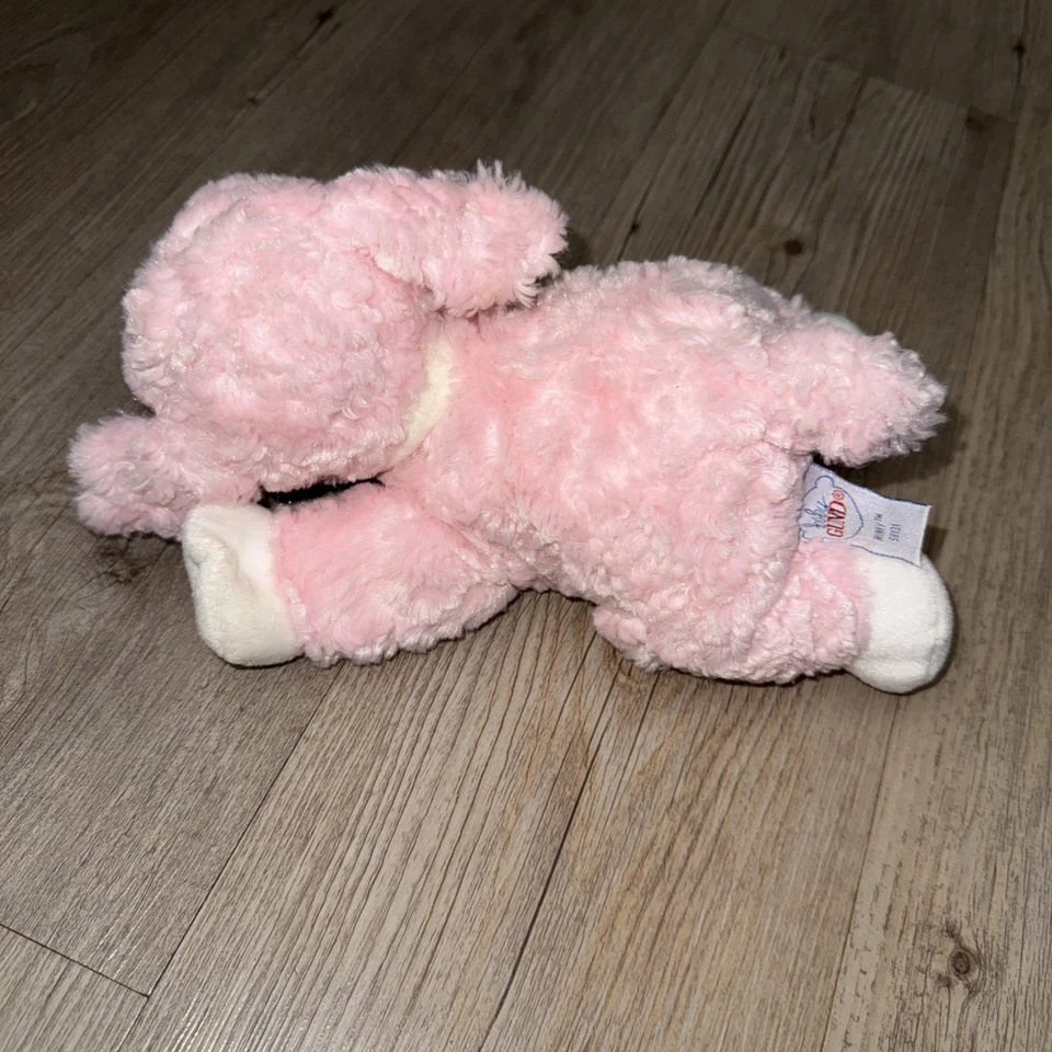 Baby Gund Plush Rattle Winky Pink Lamb Cuddle Sleeping Soft Stuffed Animal - Image 4 of 4