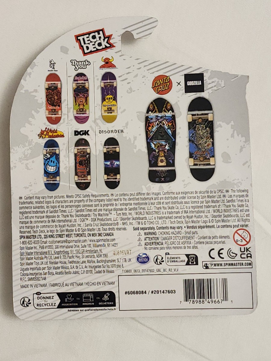 Santa Cruz Godzilla TECH DECK RARE New Target Exclusive Finger