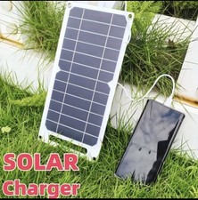 USB Solar Panel Power Bank for Outdoor Camping Hiking Phone Charger 5V Portable