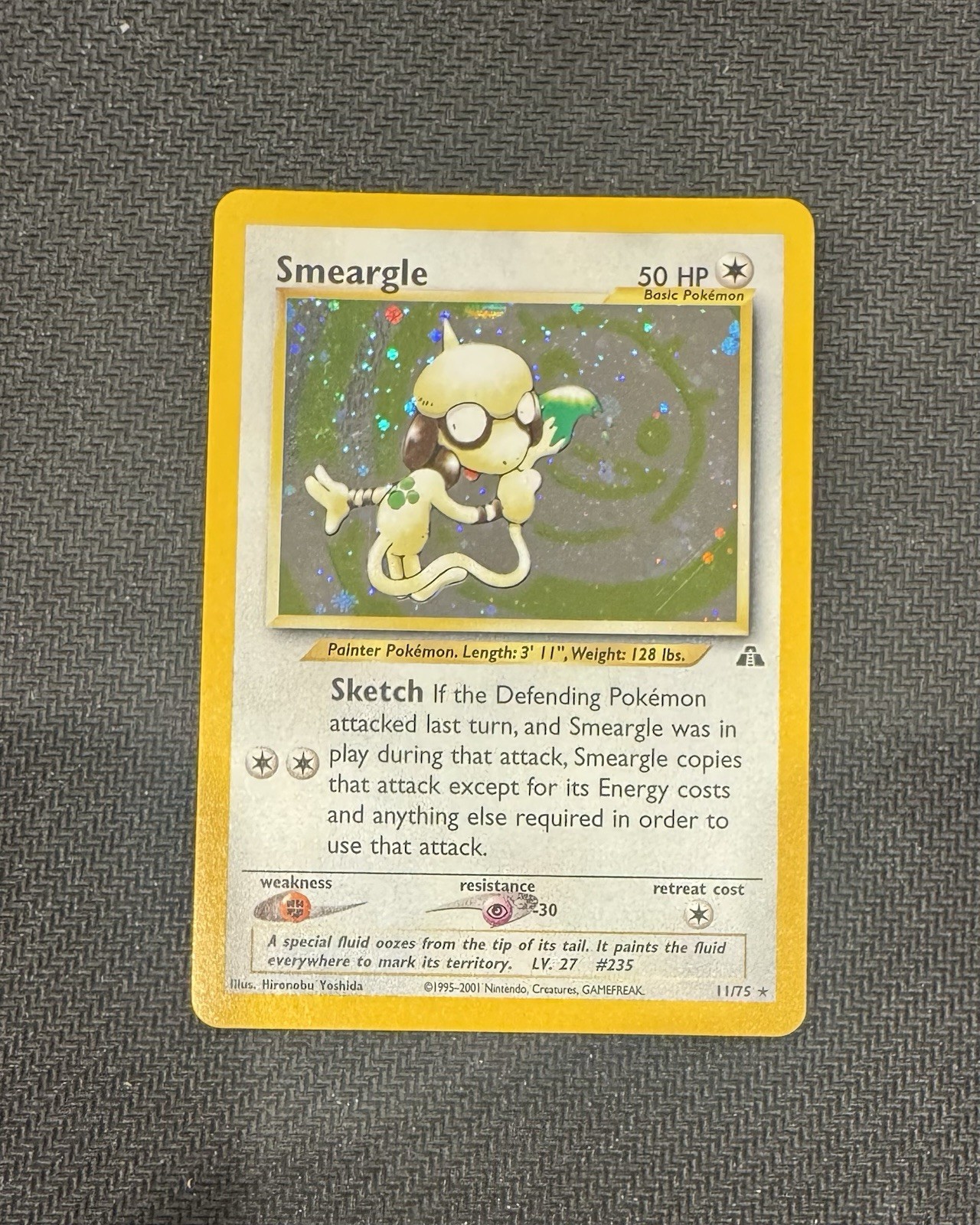 Pokemon TCG Smeargle #11/75 Neo Discovery Holo NM Condition
