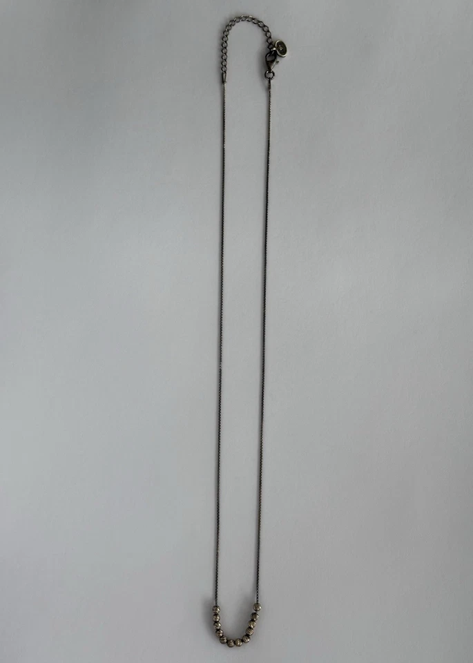 Silpada 925 Sterling Silver Trevi Fountain Necklace N3230 Micro Beaded 20in VTG - Image 2 of 4