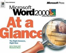 Microsoft Word 2000 At a Glance (At a Glance (Micro... | Buch | Zustand sehr gut